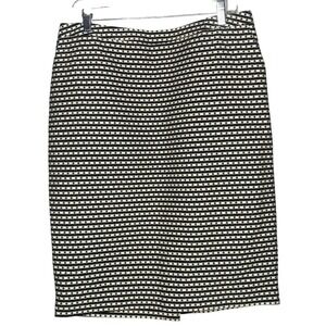 Merona Pencil Skirt‎ Womens Textured Diamond Lined mob wife academia size 14